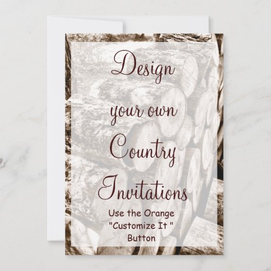 Entwerfen Sie Ihr eigenes Land Einladungen Vorlage (Vorderseite)