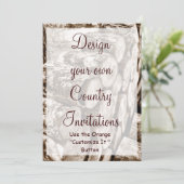 Entwerfen Sie Ihr eigenes Land Einladungen Vorlage (Stehend Vorderseite)
