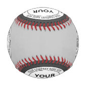 Entwerfen Sie Ihr eigenes Logo und Ihren Text-Base Baseball (Rückseite)