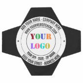 Entwerfen Sie Ihr eigenes Logo und Text-Fußball. Fußball (Flach)