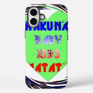 Entwerfen Sie Ihr eigenes luminöses Herz-Baby-Desi iPhone 16 Plus Hülle