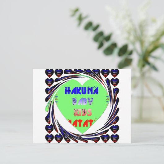 Entwerfen Sie Ihr eigenes luminöses Herz-Baby-Desi Postkarte (Stehend Vorderseite)