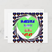 Entwerfen Sie Ihr eigenes luminöses Herz-Baby-Desi Postkarte (Vorne/Hinten)