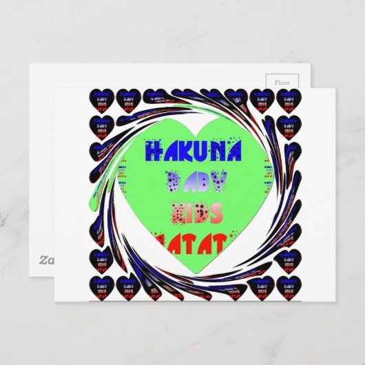 Entwerfen Sie Ihr eigenes luminöses Herz-Baby-Desi Postkarte (Vorne/Hinten)