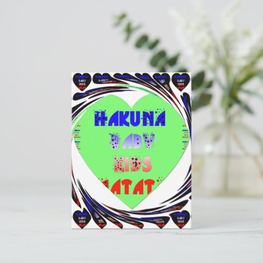 Entwerfen Sie Ihr eigenes luminöses Herz-Baby-Desi Postkarte (Stehend Vorderseite)