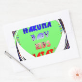 Entwerfen Sie Ihr eigenes luminöses Herz-Baby-Desi Rechteckiger Aufkleber (Umschlag)