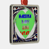 Entwerfen Sie Ihr eigenes luminöses Herz-Baby-Desi Silbernes Ornament (Rechts)