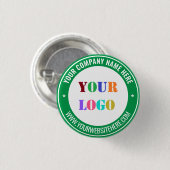 Entwerfen Sie Ihr eigenes markenbezogenes Werbe-Bu Button (Vorne & Hinten)