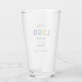 Entwerfen Sie Ihr eigenes Markenlogo-Design Glas (Rückseite)
