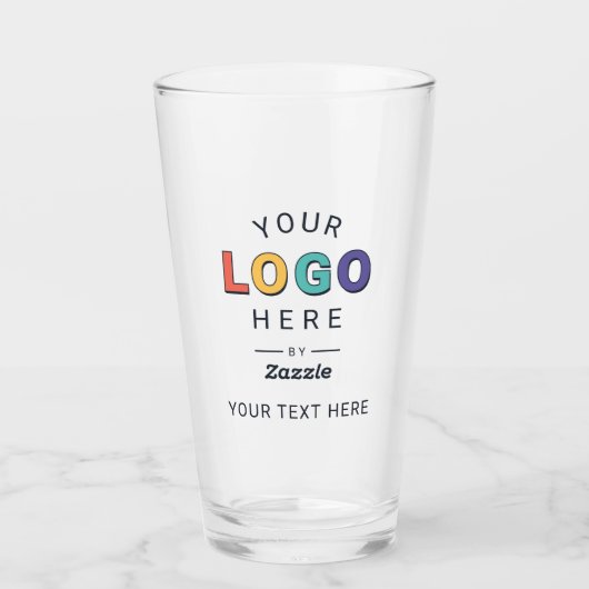 Entwerfen Sie Ihr eigenes Markenlogo-Design Glas (Vorderseite)