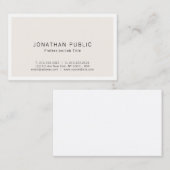 Entwerfen Sie Ihr eigenes modernes, elegantes Mini Visitenkarte (Vorne/Hinten)