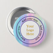 Entwerfen Sie Ihr eigenes modernes Logo-Geschäft  Button (Vorne & Hinten)