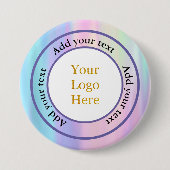 Entwerfen Sie Ihr eigenes modernes Logo-Geschäft  Button (Vorderseite)