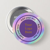 Entwerfen Sie Ihr eigenes modernes Logo-Geschäft  Button (Vorne & Hinten)