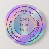 Entwerfen Sie Ihr eigenes modernes Logo-Geschäft Button (Vorderseite)