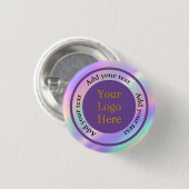 Entwerfen Sie Ihr eigenes, modernes Logo-Geschäft Button (Vorne & Hinten)