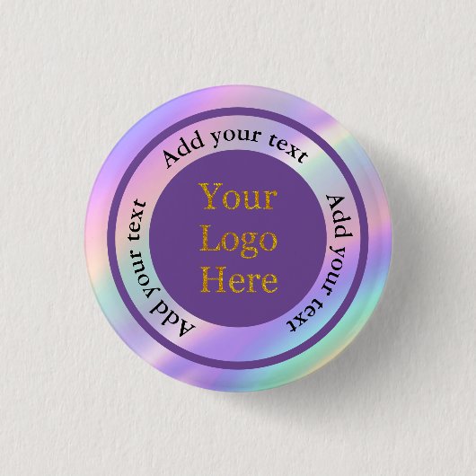 Entwerfen Sie Ihr eigenes, modernes Logo-Geschäft Button (Vorderseite)