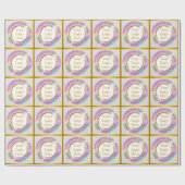 Entwerfen Sie Ihr eigenes, modernes Logo-Geschäft Geschenkpapier (Flach)