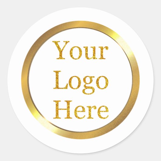 Entwerfen Sie Ihr eigenes, modernes Logo-Geschäft Runder Aufkleber (Vorderseite)