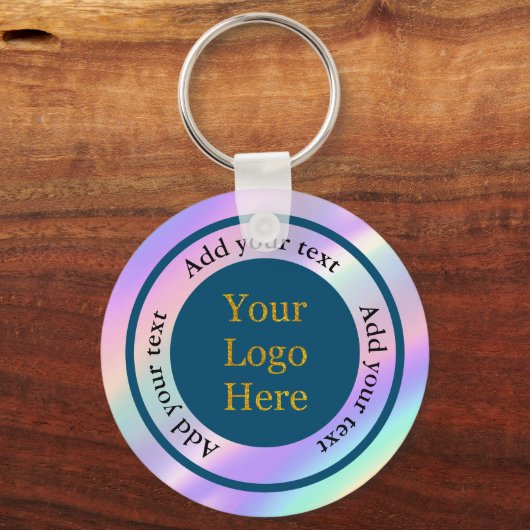 Entwerfen Sie Ihr eigenes, modernes Logo-Geschäft Schlüsselanhänger (Rückseite)