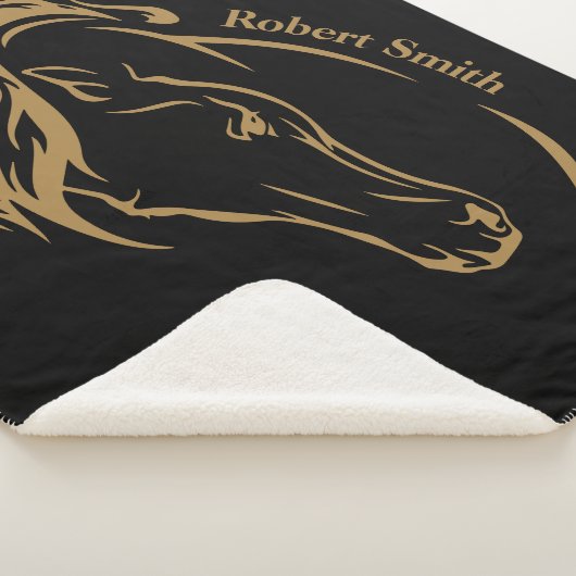 Entwerfen Sie Ihr eigenes modernes Pferd Reitpolos Sherpadecke (3/4)