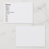 Entwerfen Sie Ihr eigenes molliges, 3,5" x 2,5", Visitenkarte (Vorne/Hinten)