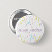 Entwerfen Sie Ihr eigenes Party-Konfetti Button (Vorne & Hinten)