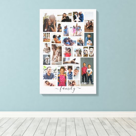 Entwerfen Sie Ihr eigenes Personalisiertes 27-Foto Leinwanddruck (Insitu (Holzboden))