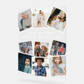 Entwerfen Sie Ihr eigenes Personalisiertes 9-Foto Acrylschild (Winkel)