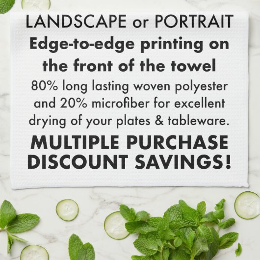 Entwerfen Sie Ihr eigenes Personalisiertes Küchent Geschirrtuch (Gefaltet)