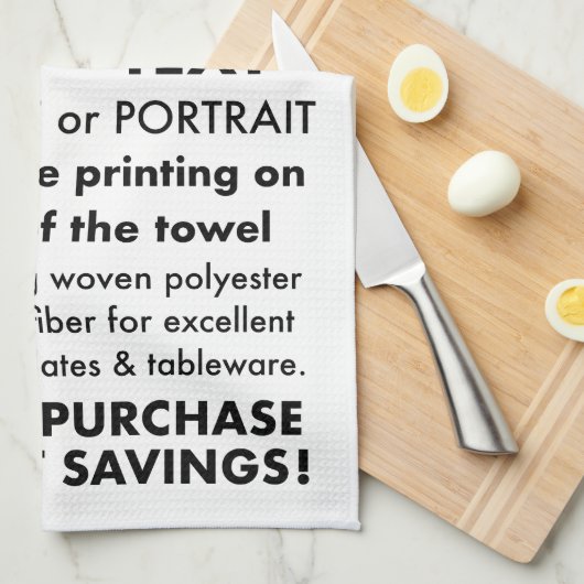 Entwerfen Sie Ihr eigenes Personalisiertes Küchent Geschirrtuch (Viertel Falte)