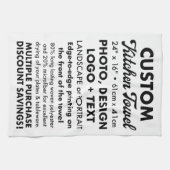 Entwerfen Sie Ihr eigenes Personalisiertes Küchent Geschirrtuch (Horizontal)