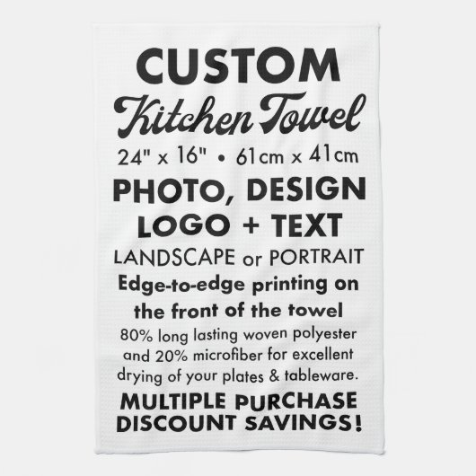 Entwerfen Sie Ihr eigenes Personalisiertes Küchent Geschirrtuch (Vertikal)
