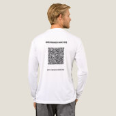 Entwerfen Sie Ihr eigenes Personalisiertes QR-Code Tri-Blend Shirt (Voller Rücken)