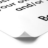 Entwerfen Sie Ihr eigenes Poster! Poster (Ecke)