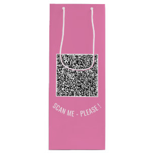 Entwerfen Sie Ihr eigenes QR-Code-Geschenktüten-Be Geschenktüte Für Weinflaschen