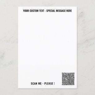 Entwerfen Sie Ihr eigenes QR-Code-Menü Beispiel Be Menükarte