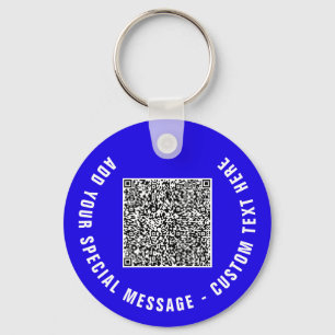 Entwerfen Sie Ihr eigenes QR-Code- und Text-Armban Schlüsselanhänger