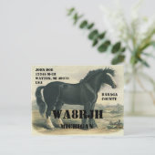 Entwerfen Sie Ihr eigenes QSL HAM Radio Operator E Postkarte (Stehend Vorderseite)