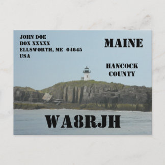 Entwerfen Sie Ihr eigenes QSL HAM Radio Operator L Postkarte