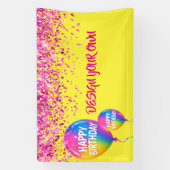 Entwerfen Sie Ihr eigenes Regenbogen-Glitter Banner (Vertikal)