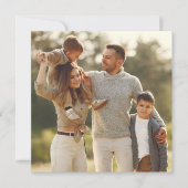 Entwerfen Sie Ihr eigenes Single-Foto Dankeskarte (Vorderseite)