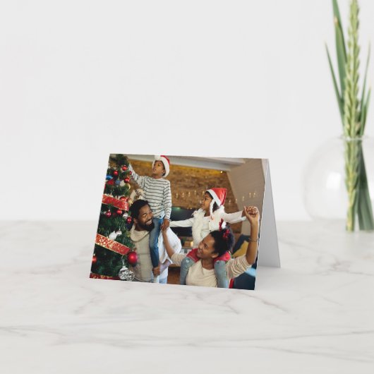 Entwerfen Sie Ihr eigenes Single-Foto Dankeskarte (Vorderseite)