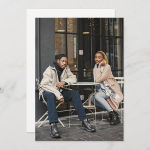 Entwerfen Sie Ihr eigenes Single-Foto Feiertagskarte