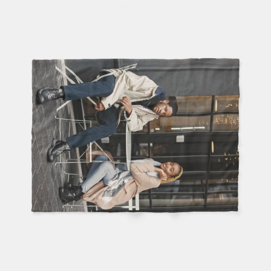 Entwerfen Sie Ihr eigenes Single-Foto Fleecedecke (Vorderseite (Horizontal))