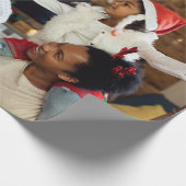 Entwerfen Sie Ihr eigenes Single-Foto Geschenkpapier (Ecke)