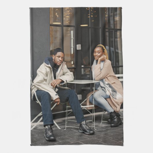 Entwerfen Sie Ihr eigenes Single-Foto Geschirrtuch (Vertikal)