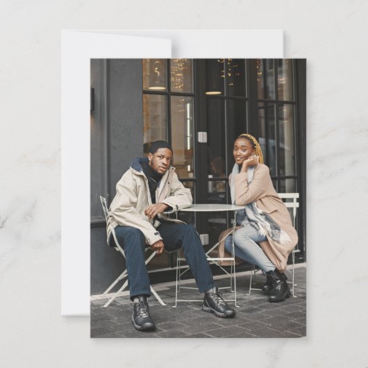 Entwerfen Sie Ihr eigenes Single-Foto Mitteilungskarte (Vorderseite)