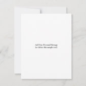 Entwerfen Sie Ihr eigenes Single-Foto Mitteilungskarte (Rückseite)