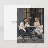 Entwerfen Sie Ihr eigenes Single-Foto Mitteilungskarte (Vorne/Hinten)